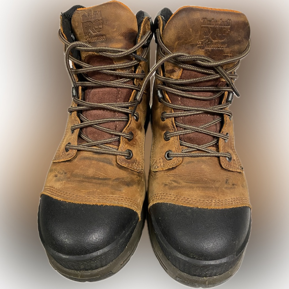 Men's Timberland PRO Composite Toe Brown Waterproof Work Boot / Size 12
